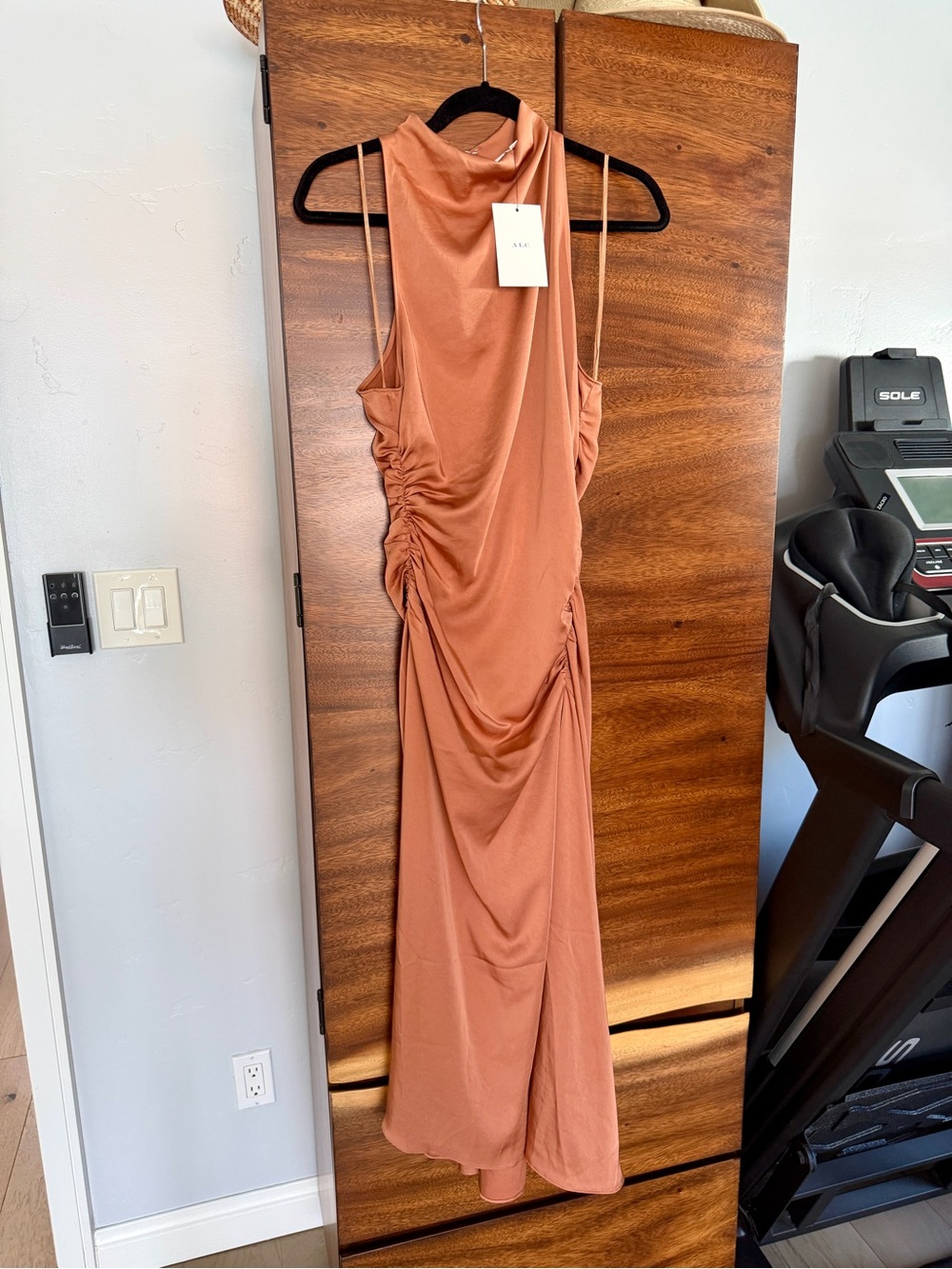 A.L.C. Bronze Maxi Dress With Tags - Size 10